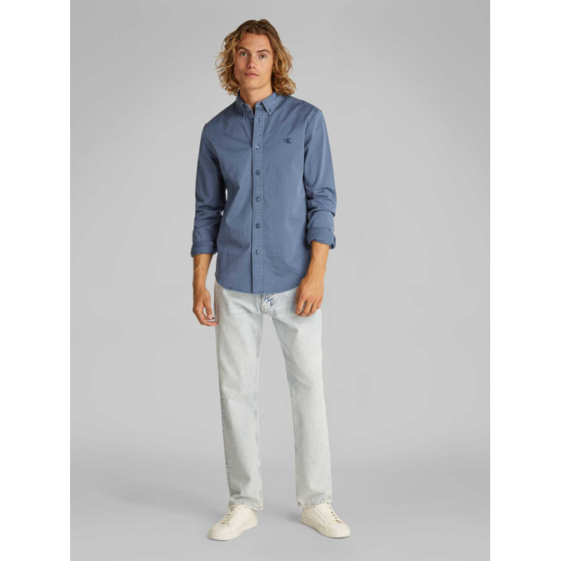 J30J327292 CK1 GARMENT DYE COTTON TWILL SHIRT