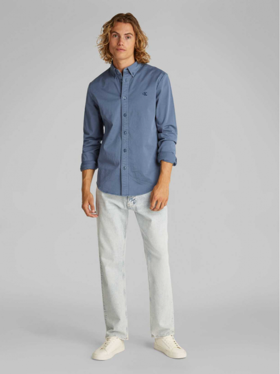 J30J327292 CK1 GARMENT DYE COTTON TWILL SHIRT