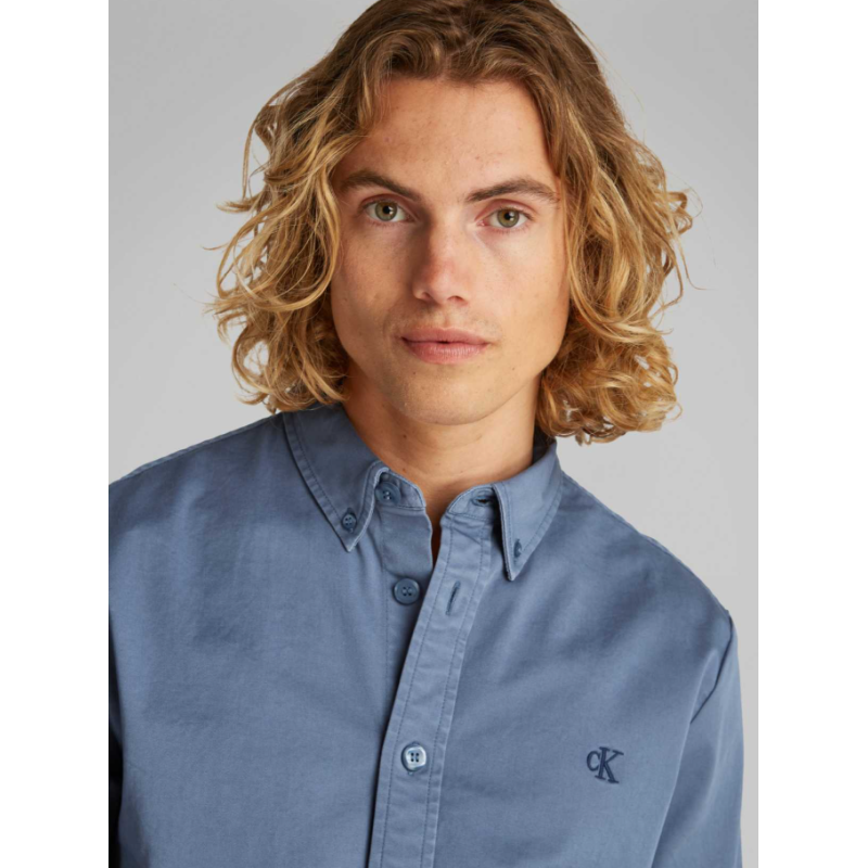 J30J327292 CK1 GARMENT DYE COTTON TWILL SHIRT