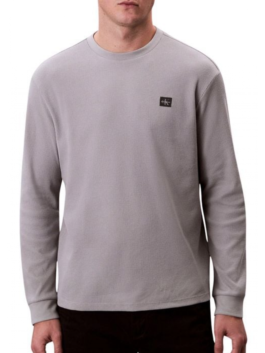 LV040EM217 RO2 LS WAFLE BADGE CREWNK TEE