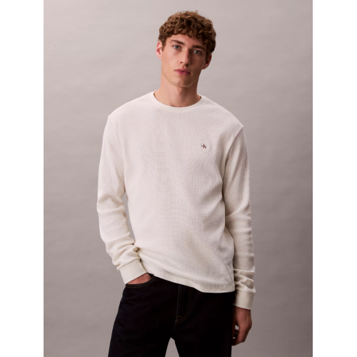 LV040EM217 YAS LS WAFLE BADGE CREWNK TEE