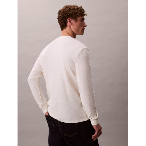 LV040EM217 YAS LS WAFLE BADGE CREWNK TEE