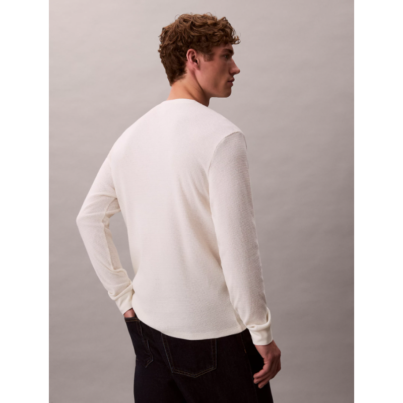 LV040EM217 YAS LS WAFLE BADGE CREWNK TEE