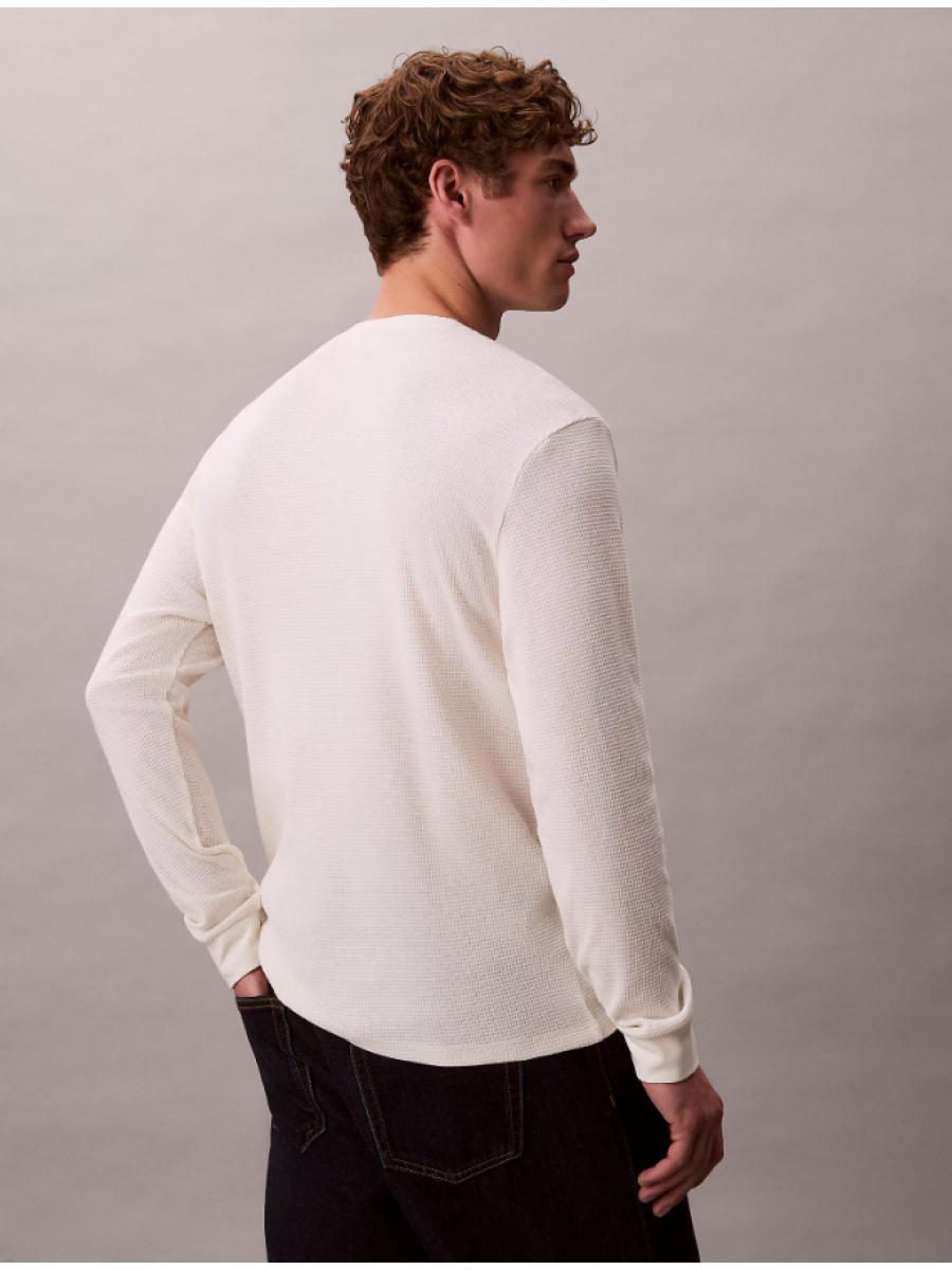LV040EM217 YAS LS WAFLE BADGE CREWNK TEE