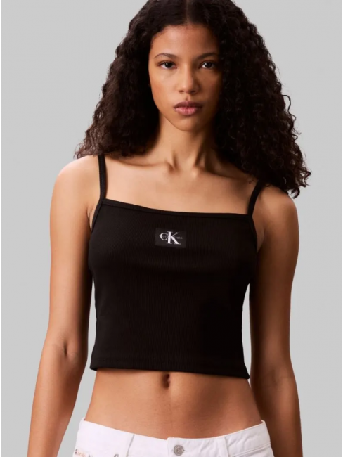 LV047C908G UB1 A - WOVEN LABEL RIB CAMI