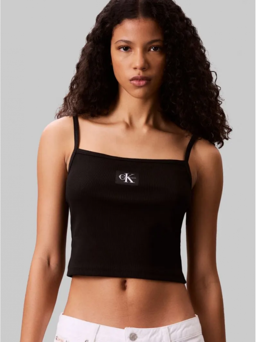 LV047C908G UB1 A - WOVEN LABEL RIB CAMI