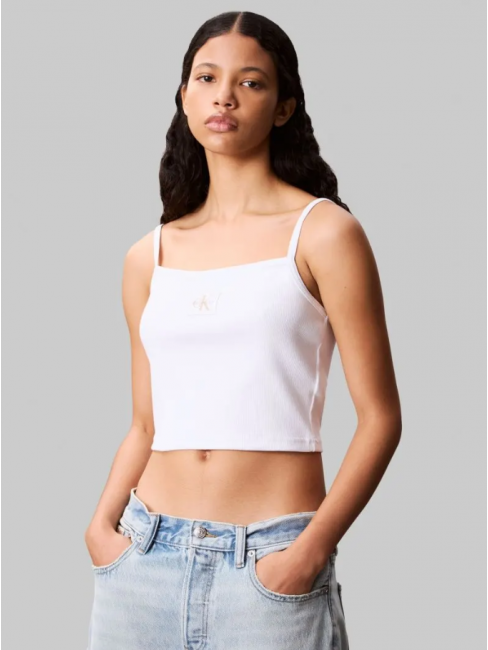 LV047C908G YAA A - WOVEN LABEL RIB CAMI