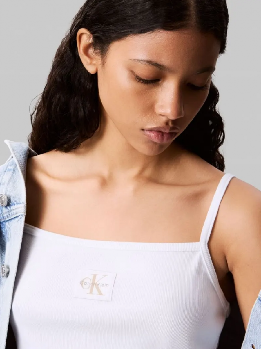 LV047C908G YAA A - WOVEN LABEL RIB CAMI