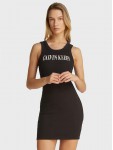 J20J225577 BEH VARSITY CALVIN KLEIN RIB DRESS