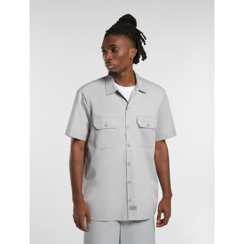 DK0A4XK7D061 WORK SHIRT SS REG ULTIMATE GRAY