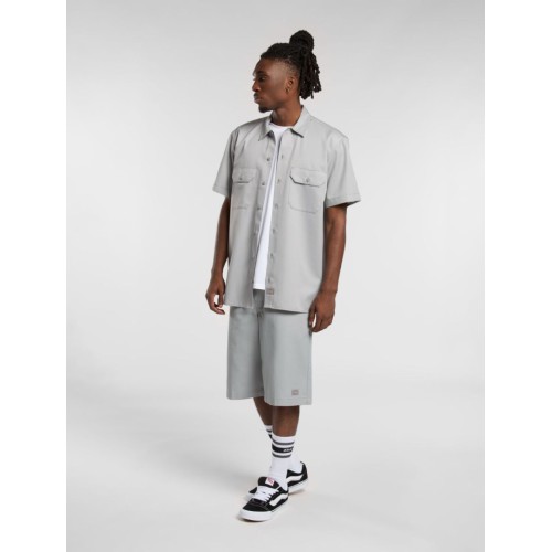 DK0A4XK7D061 WORK SHIRT SS REG ULTIMATE GRAY