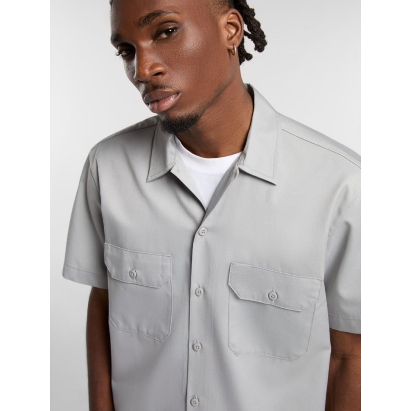 DK0A4XK7D061 WORK SHIRT SS REG ULTIMATE GRAY