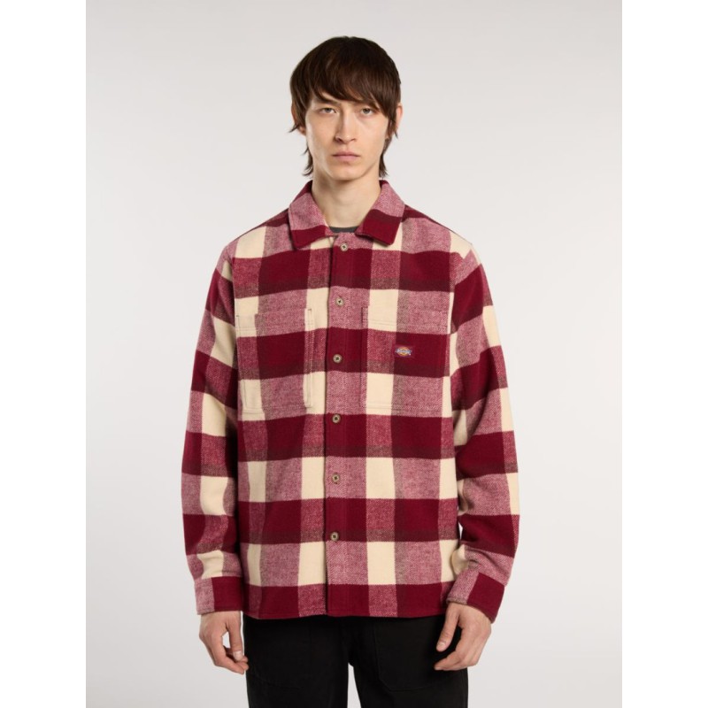 DK0A4XZZK741 PLAID COALING LS SHIRT TIBETAN