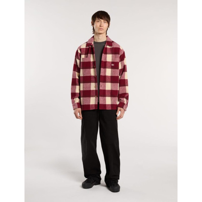 DK0A4XZZK741 PLAID COALING LS SHIRT TIBETAN