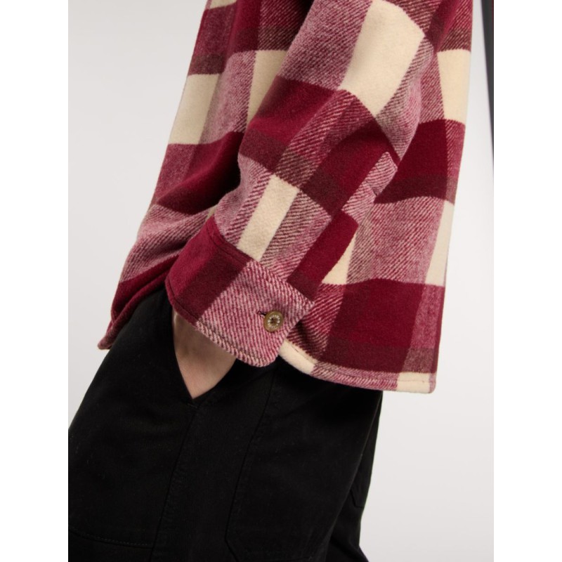 DK0A4XZZK741 PLAID COALING LS SHIRT TIBETAN