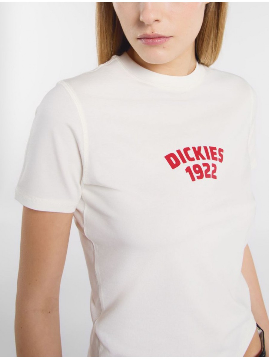 DK0A4Z8FC481 CENTER LOGO SS TEE W EGRET