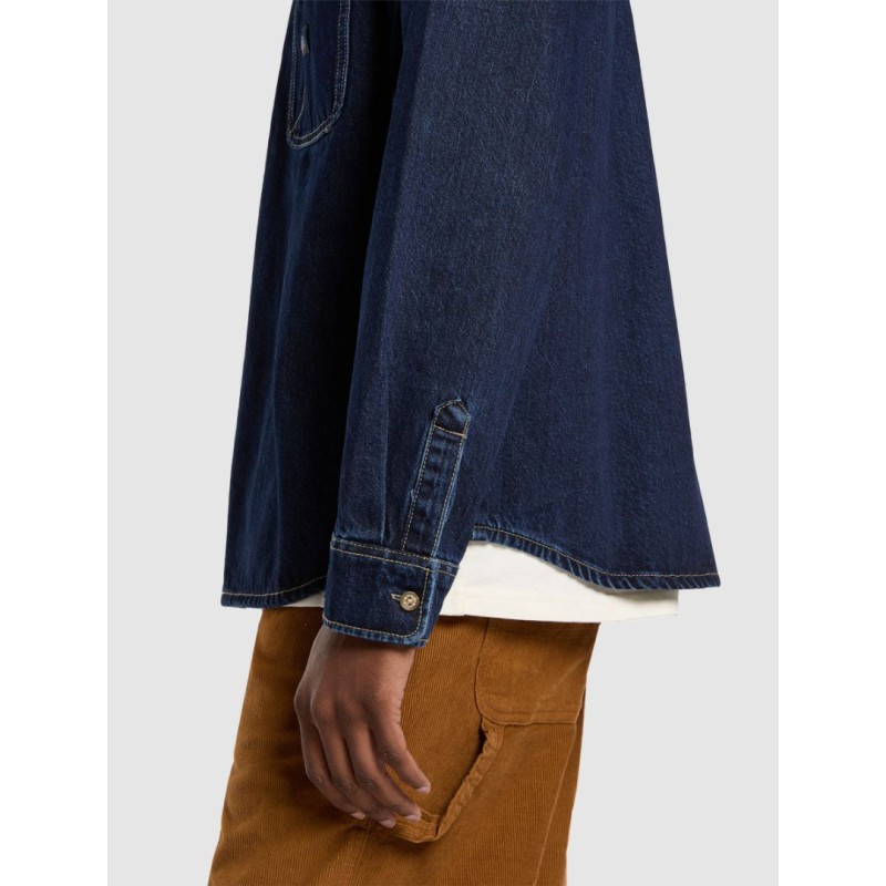 DK0A87PX0DD1 MECHANIC DENIM SHIRT LS DARK INDIGO