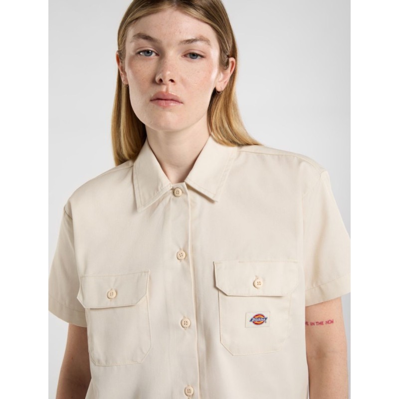 DKDFS573F901 SS CROPEED WORK SHIRT WHITECAP GR