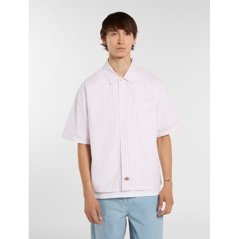 DK0A88GU0WH1 VENEDOSIA STRIPE SHIRT SS WHITE