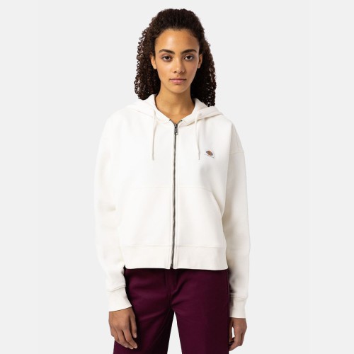 DK0A4Y1ZECR1 OAKPORT ZIPPED HOODIE W ECRU