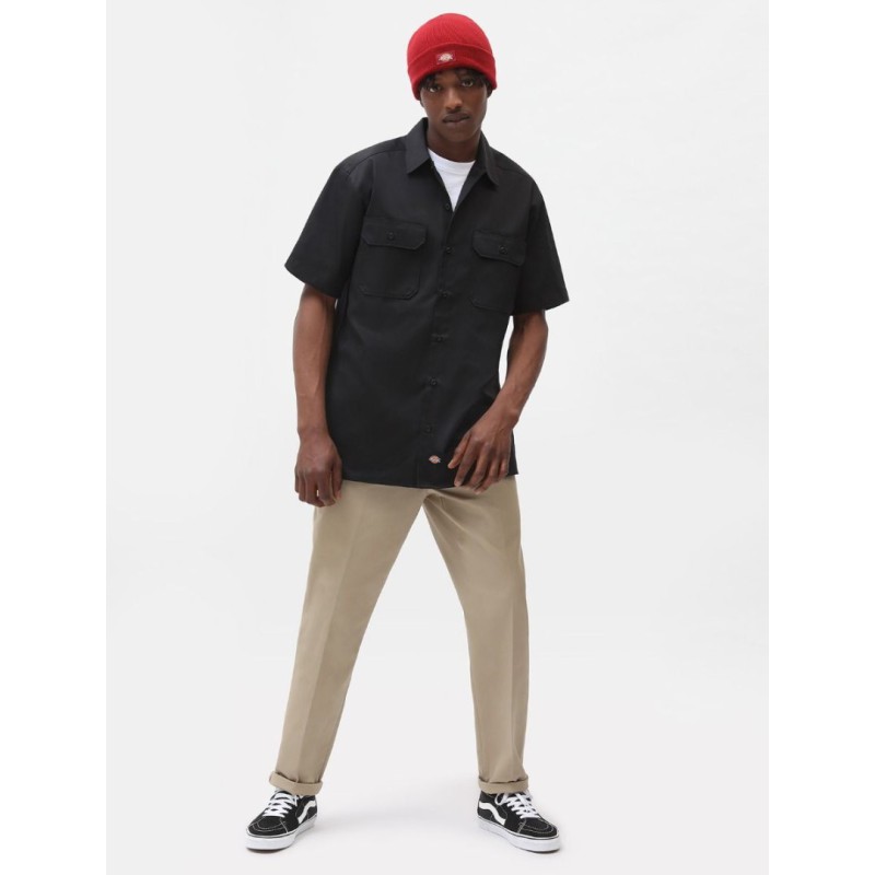 DK0A4XK7BLK1 WORK SHIRT SS REC BLACK
