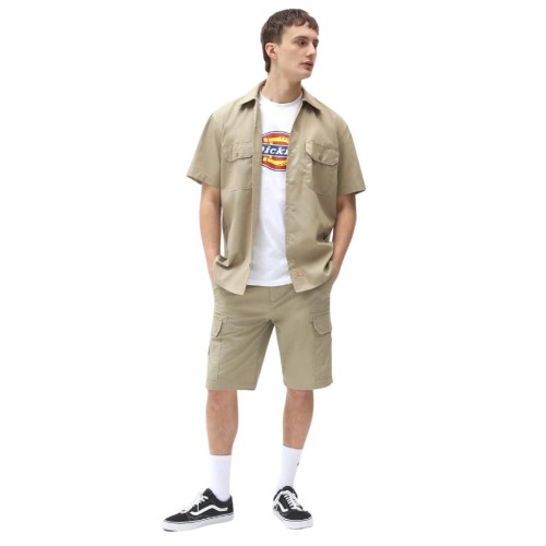 DK0A4XK7KHK1 WORK SHIRT SS REC KHAKI