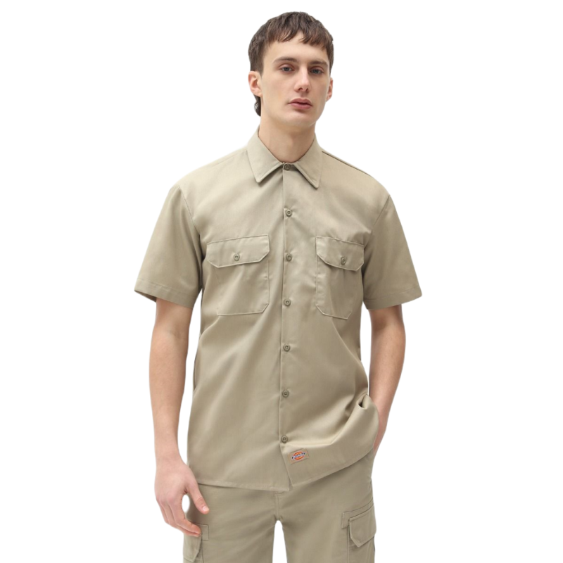 DK0A4XK7KHK1 WORK SHIRT SS REC KHAKI
