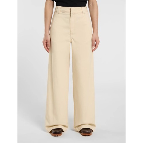 DK0A4YSEL171 WIDE LEG PANT WOOD ASH