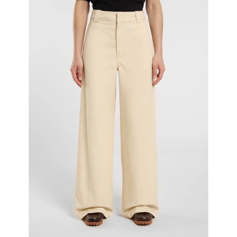 DK0A4YSEL171 WIDE LEG PANT WOOD ASH