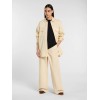 DK0A4YSEL171 WIDE LEG PANT WOOD ASH