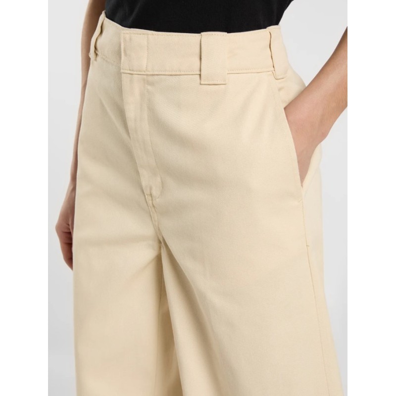 DK0A4YSEL171 WIDE LEG PANT WOOD ASH