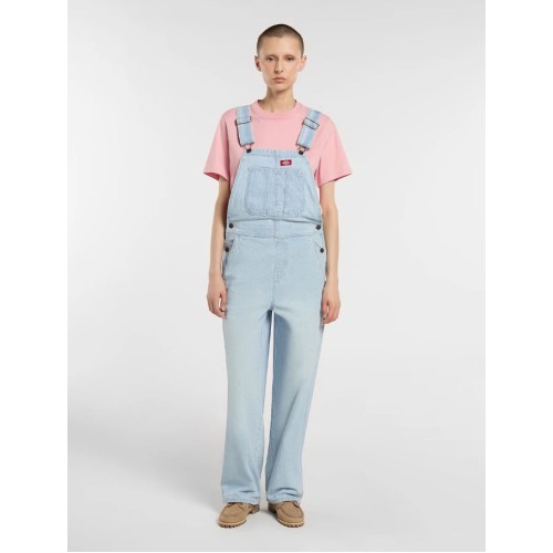 DK0A88EC0FE1 DICKIES CLASSIC DNM BIB W FOG BLU