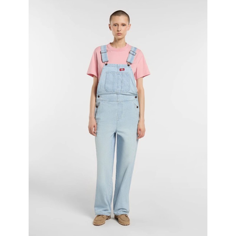 DK0A88EC0FE1 DICKIES CLASSIC DNM BIB W FOG BLU
