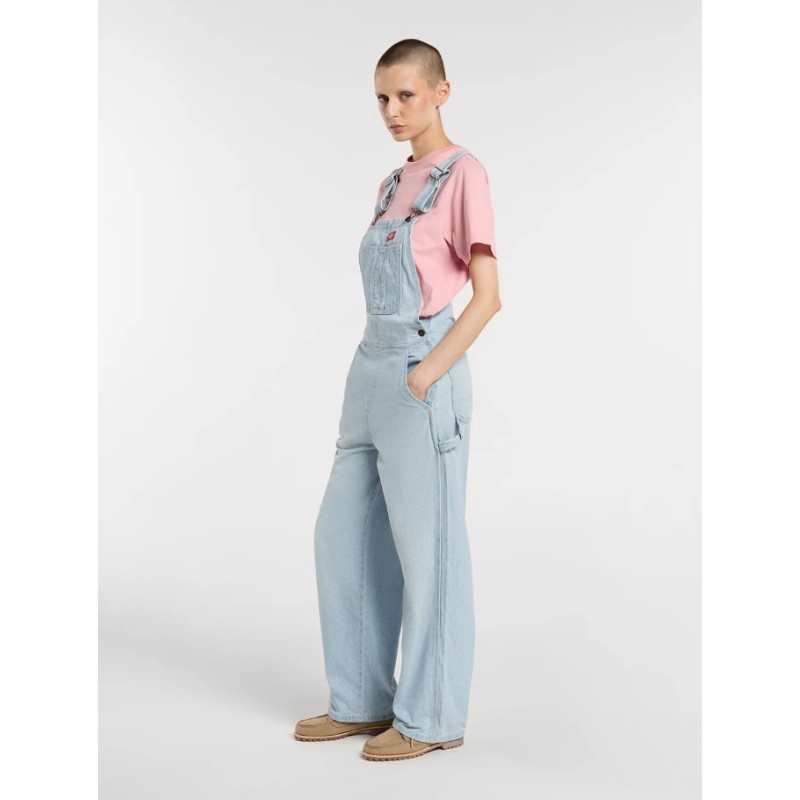 DK0A88EC0FE1 DICKIES CLASSIC DNM BIB W FOG BLU
