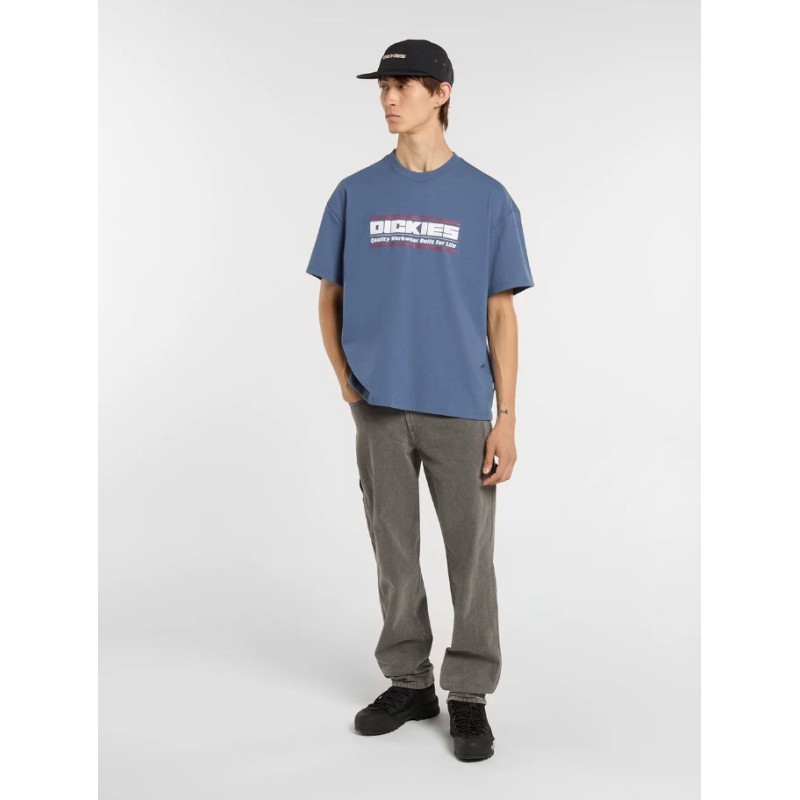 DK0A88JGRI21 DERBY SS TEE RETRO INDIGO