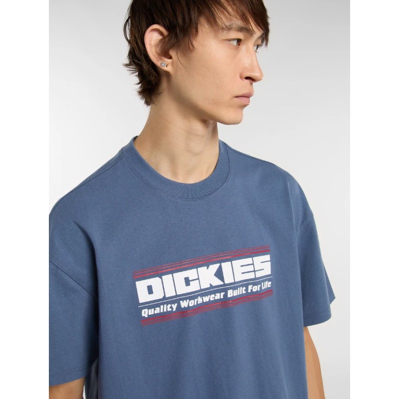 DK0A88JGRI21 DERBY SS TEE RETRO INDIGO