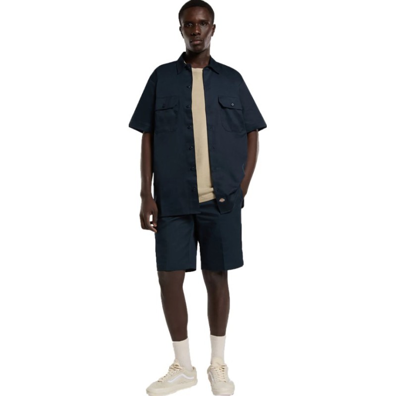 DK0A4XK7DNX1 WORK SHIRT SS DARK NAVY