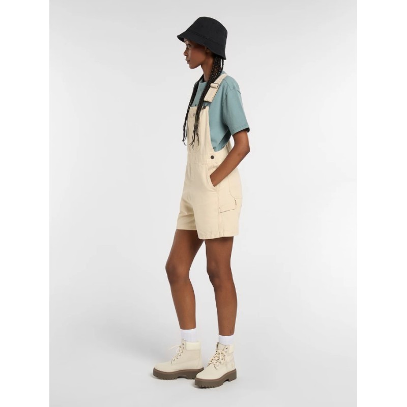 DK0A885GL171 LW CANVAS SHORT BIB W WOOD ASH