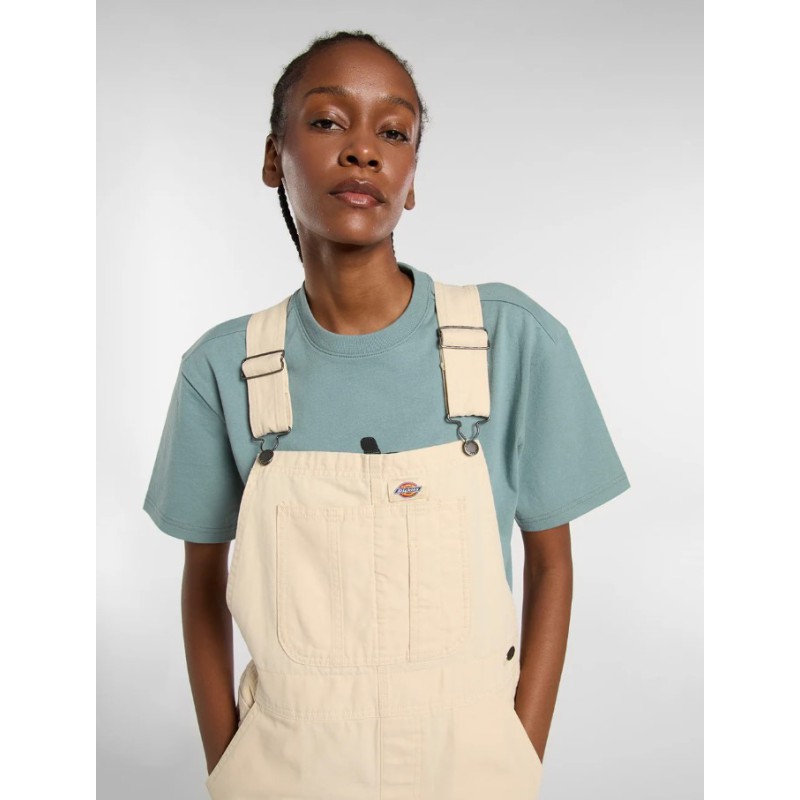 DK0A885GL171 LW CANVAS SHORT BIB W WOOD ASH