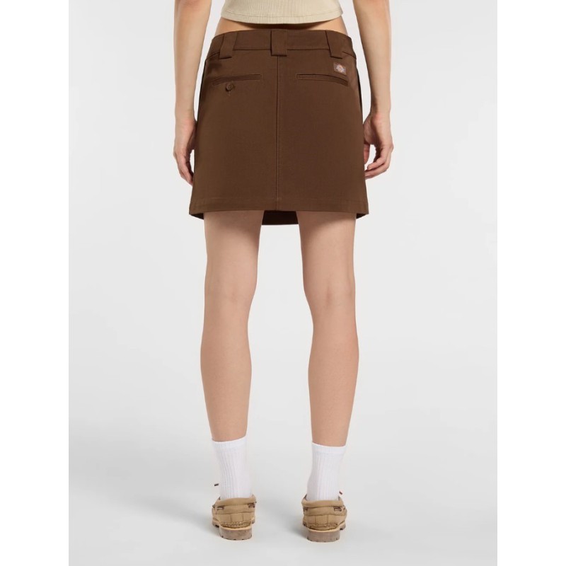 DK0A88PA0TB1 UNION WRAP SKIRT TIMBER BROWN