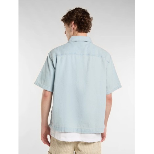 DK0A88PH0FE1 DENIM SS SHIRT FOG BLUE