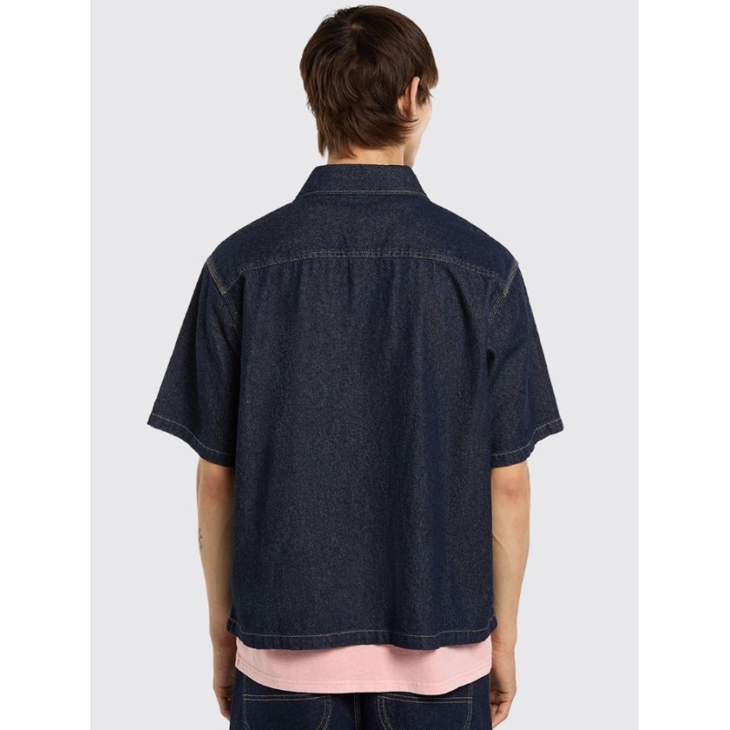 DK0A88PHRIN1 DENIM SS SHIRT RINSED