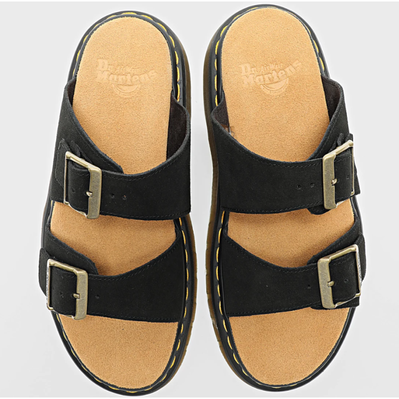 41082001 ZEBZAG MULE EH SUEDE MB SLINGBACK DR MARTENS