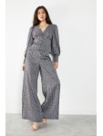 AC2413 GLAMOROUS WOMAN-TROUSERS BLACK