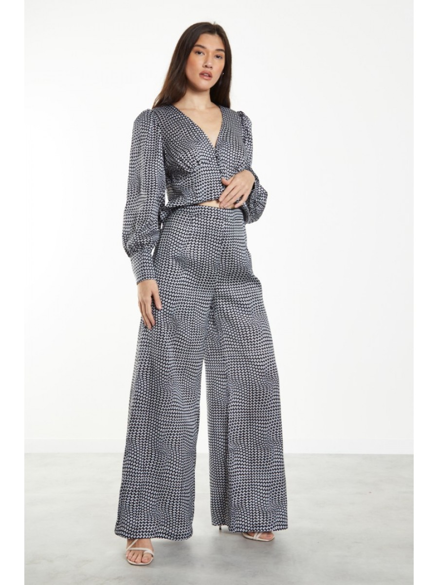 AC2413 GLAMOROUS WOMAN-TROUSERS BLACK