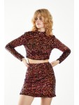 AN4314 GLAMOROUS WOMAN-TOP RED