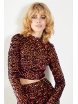 AN4314 GLAMOROUS WOMAN-TOP RED