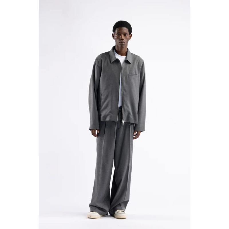 GIU3472 IMB MAN- GIUBBINO CON ZIP IN MISTO LANA