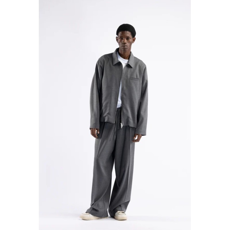 GIU3472 IMB MAN- GIUBBINO CON ZIP IN MISTO LANA