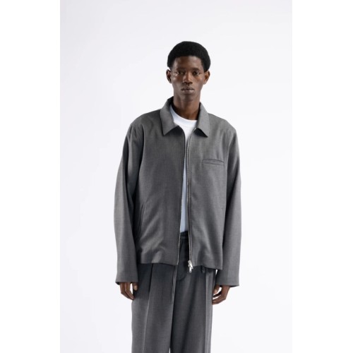 GIU3472 IMB MAN- GIUBBINO CON ZIP IN MISTO LANA